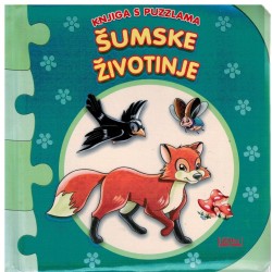 Šumske životinje - Knjiga s puzzlama