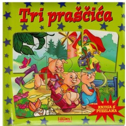 Tri praščića - Knjiga s puzzlama