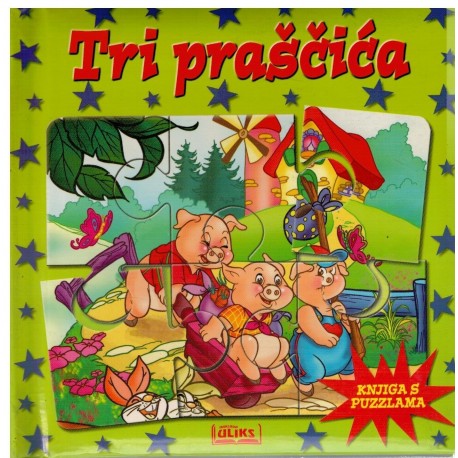 Tri praščića - Knjiga s puzzlama