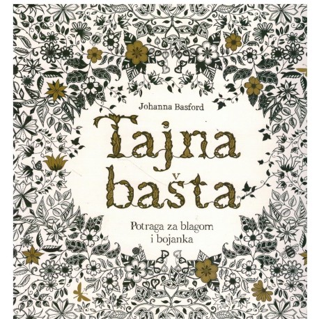 Tajna bašta - potraga za blagom i bojanka