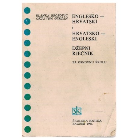Englesko-hrvatski i hrvatsko-engleski džepni rječnik