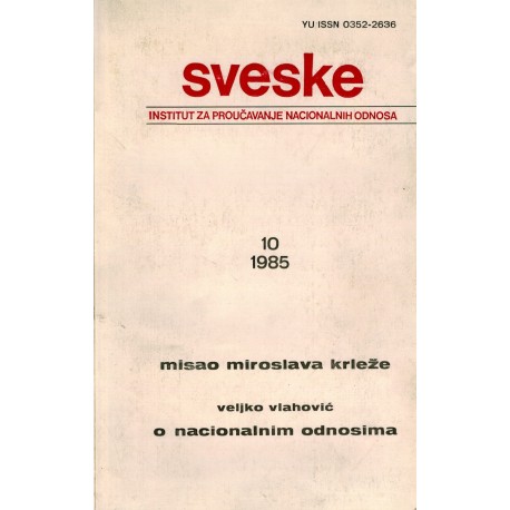 Sveske - Misao Miroslava Krleže 